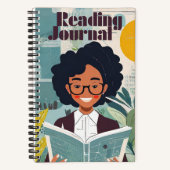 Personalisiertes Reading Journal Notizblock (Vorderseite)