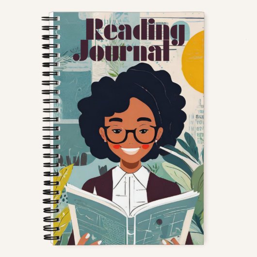 Personalisiertes Reading Journal Notizblock (Vorderseite)