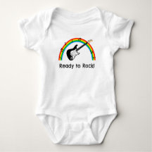Personalisiertes 'Ready to Rock' Gitarre Baby-Body