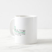 Personalisiertes Realtor-Wunderwerker-Geschenk Kaffeetasse (Vorderseite Links)
