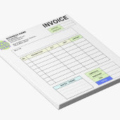 Personalisiertes Rechnungsbestellformular & Firmen Notizblock