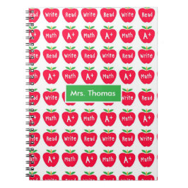 Personalisiertes Red Apple Notebook Notizblock