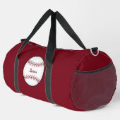 Personalisiertes Red Baseball Duffel Bag Geschenk Duffle Bag (Rechte Ecke)