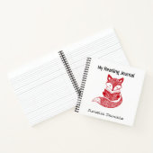 Personalisiertes Red Fox Reading Journal Notizblock (Innenseite)