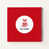 Personalisiertes Red Fox Reading Journal Notizblock (Rückseite)
