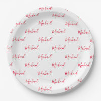 Personalisiertes Red Name Script