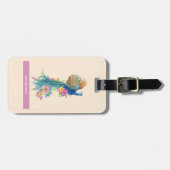 Personalisiertes Regal Peacock Gepäckanhänger (Vorderseite horizontal)
