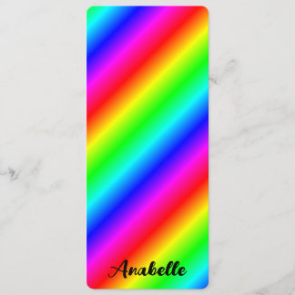 Personalisiertes Regenbogen-Gradient-Lesezeichen