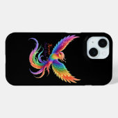 Personalisiertes Regenbogen-Phönix-Name-Geburtsdat Case-Mate iPhone Hülle (Rückseite (Horizontal))