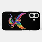 Personalisiertes Regenbogen-Phönix-Name-Geburtsdat Case-Mate iPhone Hülle (Rückseite (Horizontal))