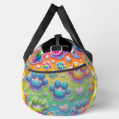 Personalisiertes Regenbogen-Reisemonogramm mit Bla Duffle Bag (Rechts)