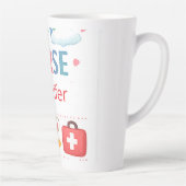 Personalisiertes Regenbogen-Schulkrankenschwester- Milchtasse (Rechts)