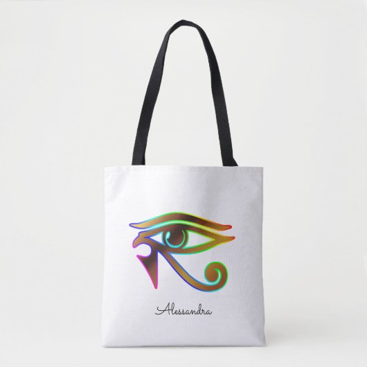 Personalisiertes Regenbogenauge Horusgeschenk Tasche (Vorderseite)