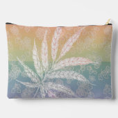 Personalisiertes Regenbogenfedermuster Nähbeutel s Zubehörtasche (Rückseite)