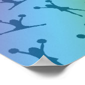 Personalisiertes Regenbogenführermuster Poster (Ecke)