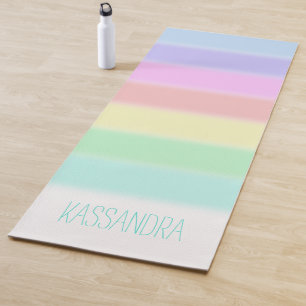 Personalisiertes Regenbogenmuster Yogamatte