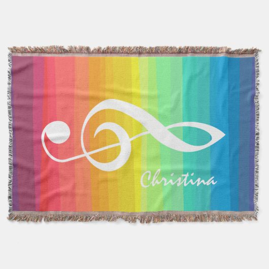 Personalisiertes Regenbogenwasser Decke (Vorderseite)