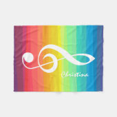 Personalisiertes Regenbogenwasser Fleecedecke (Vorderseite (Horizontal))