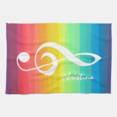 Personalisiertes Regenbogenwasser Küchentuch (Horizontal)