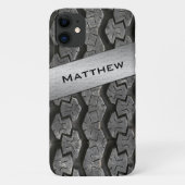 Personalisiertes Reifenmaterial aus Kautschuk, iPh Case-Mate iPhone Hülle (Rückseite)