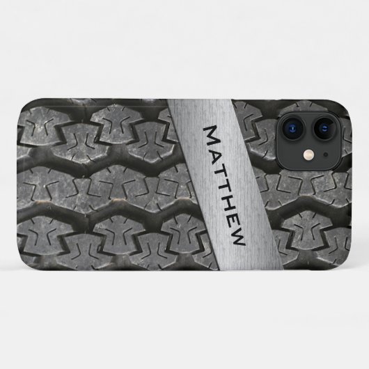Personalisiertes Reifenmaterial aus Kautschuk, iPh Case-Mate iPhone Hülle (Rückseite (Horizontal))