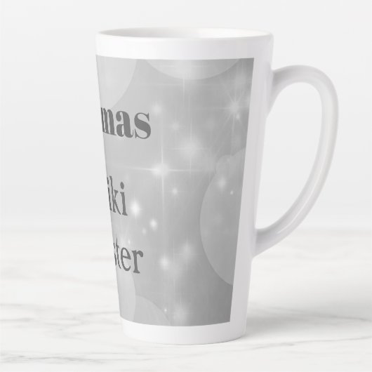 Personalisiertes Reiki Master-Funkeldesign Milchtasse (Rechts)