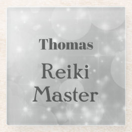 Personalisiertes Reiki-Masterdesign Glasuntersetzer