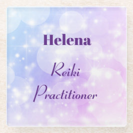 Personalisiertes Reiki Practitioner-Design Glasuntersetzer