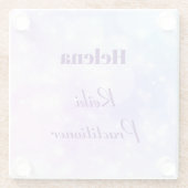 Personalisiertes Reiki Practitioner-Design Glasuntersetzer (Rückseite)