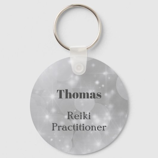 Personalisiertes Reiki Practitioner-Design Schlüsselanhänger (Vorderseite)