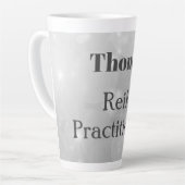 Personalisiertes Reiki Practitioner Funkeldesign Milchtasse (Linke Ecke)