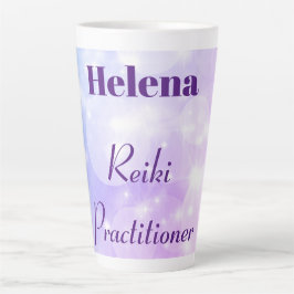 Personalisiertes Reiki Practitioner Funkeldesign Milchtasse