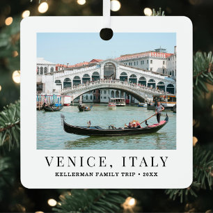 Personalisiertes Reise-Foto-Andenken Ornament Aus Metall