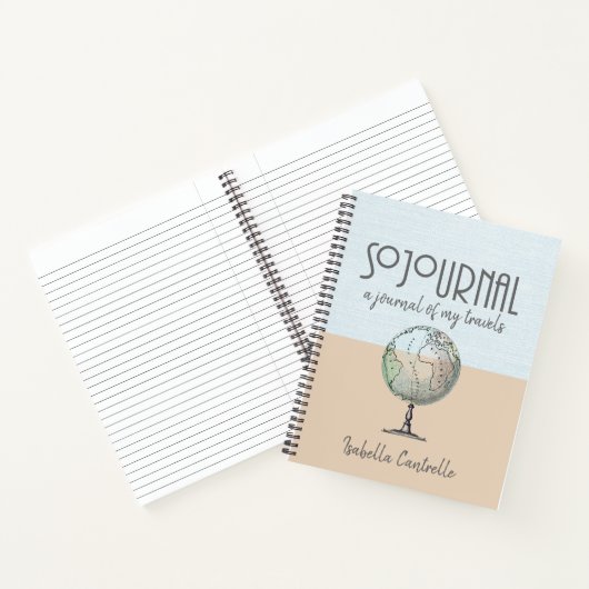 Personalisiertes Reise- und Urlaubsjournal Notizblock (Innenseite)