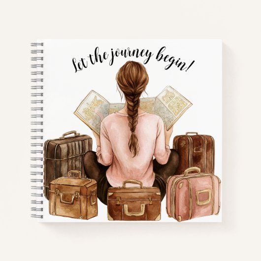 Personalisiertes Reisejournal | Custom Adventure B Notizblock (Vorderseite)