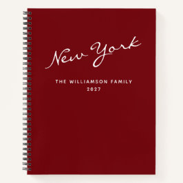 Personalisiertes Reiseservice Red Travel Journal Notizblock