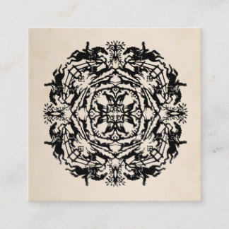 Personalisiertes Reiterkaleidoskop Quadratische Visitenkarte