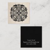 Personalisiertes Reiterkaleidoskop Quadratische Visitenkarte (Vorne/Hinten)