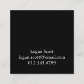 Personalisiertes Reiterkaleidoskop Quadratische Visitenkarte (Rückseite)