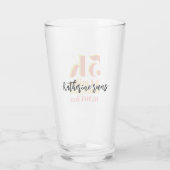 Personalisiertes Rennen mit 5K, das fett gedruckt Glas (Rückseite)