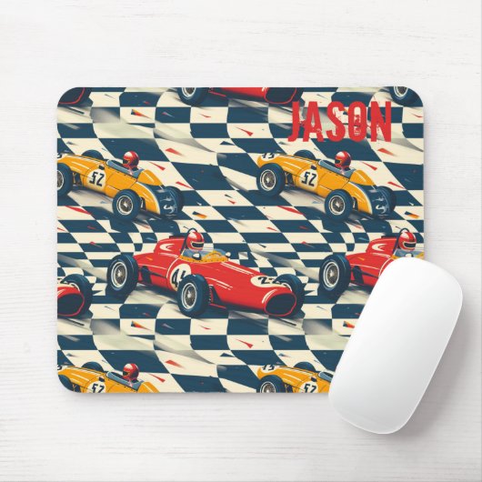 Personalisiertes Rennwagen-Mauspad Mousepad (Mit Mouse)