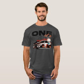 Personalisiertes Rennwagen mit einer Explosion der T-Shirt (Vorne ganz)