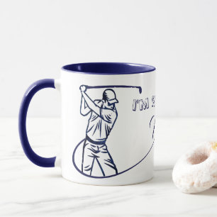 Personalisiertes Rentengeschenk für einen Golfer Tasse