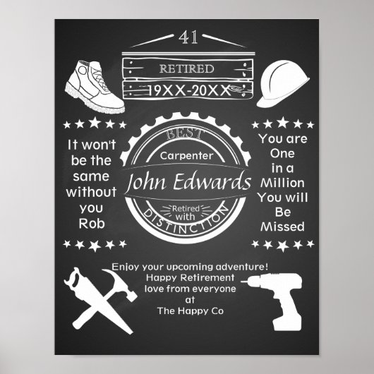 Personalisiertes Rentensystem Poster man builppy (Vorne)