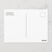 Personalisiertes Rentier-Foto Postkarte (Rückseite)