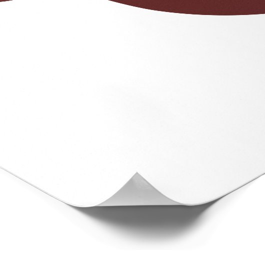 Personalisiertes RentierLetter U Split Monogramm Poster (Ecke)