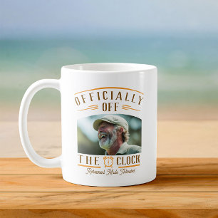 Personalisiertes Rentnerpartygeschenk Rentenfoto Kaffeetasse