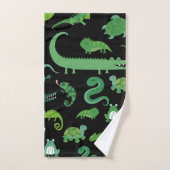 Personalisiertes Reptil Amphibientier Badhandtuch Set (Handtuch)