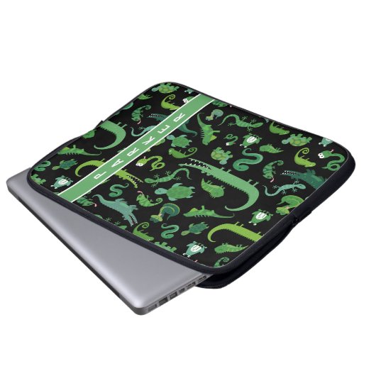 Personalisiertes Reptil Amphibientier Laptopschutzhülle (Vorne Knopf)