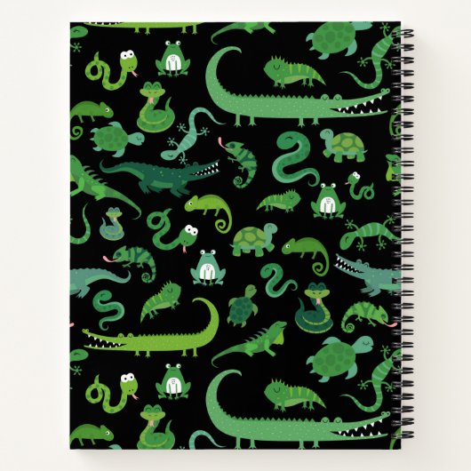 Personalisiertes Reptil Amphibientier Notizblock (Rückseite)